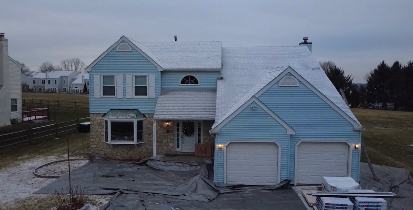 Full exterior renovation — before